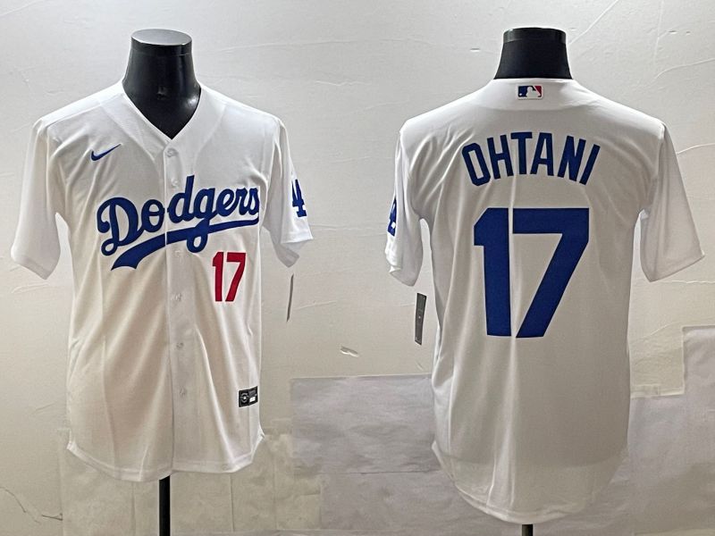 Men Los Angeles Dodgers #17 Ohtani White Game 2025 Nike MLB Jersey style 03091->los angeles dodgers->MLB Jersey